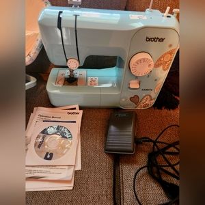 Brother sewing machine, such a cute blue.